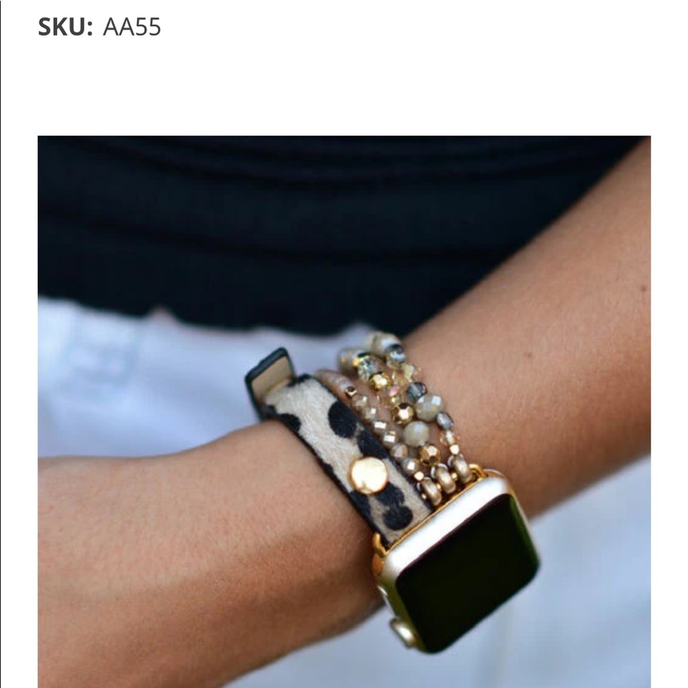 Apple Watch band - leopard beaded 🤩